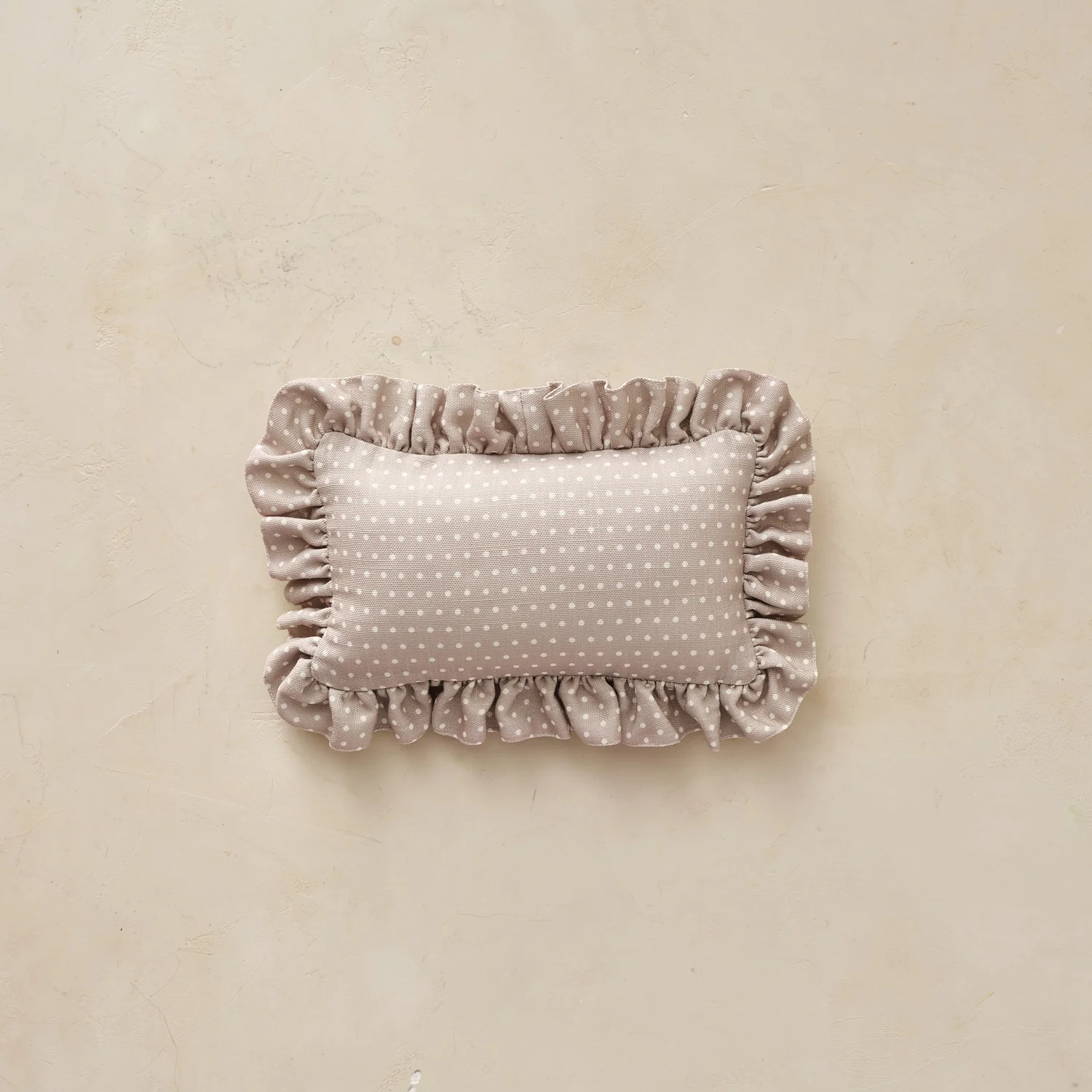 Mini Ruffle Pillow | Swiss Dot