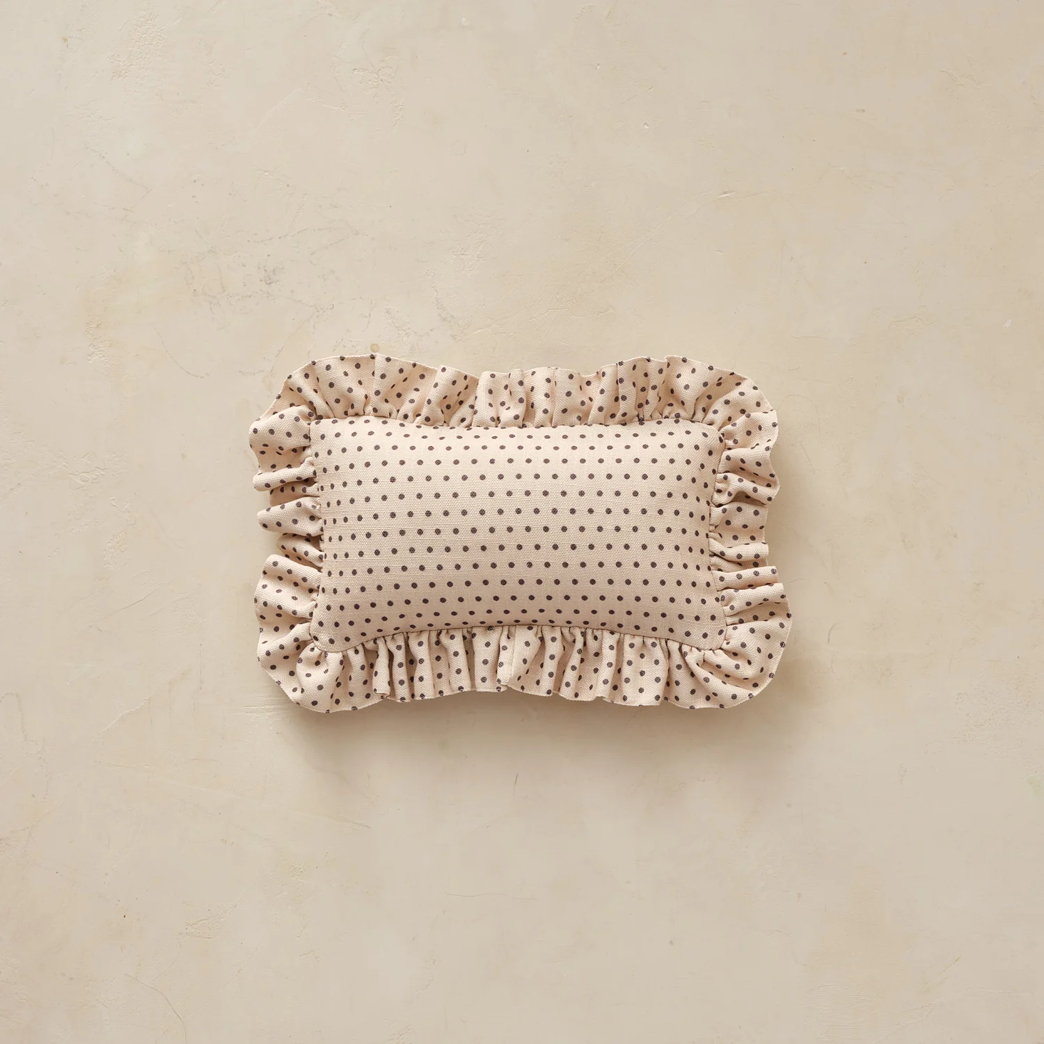 Mini Ruffle Pillow | Swiss Dot