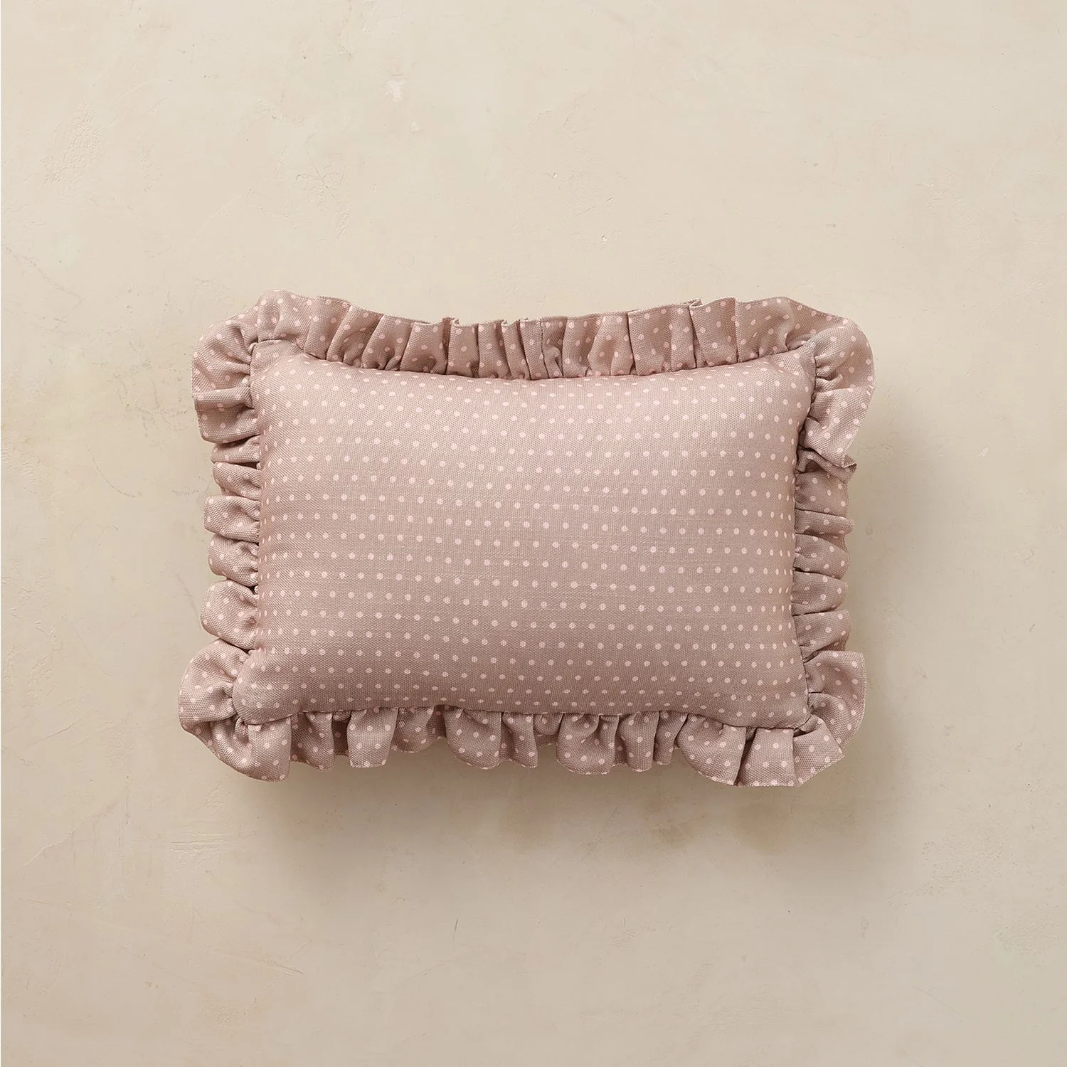 Medium Ruffle Pillow | Swiss Dot